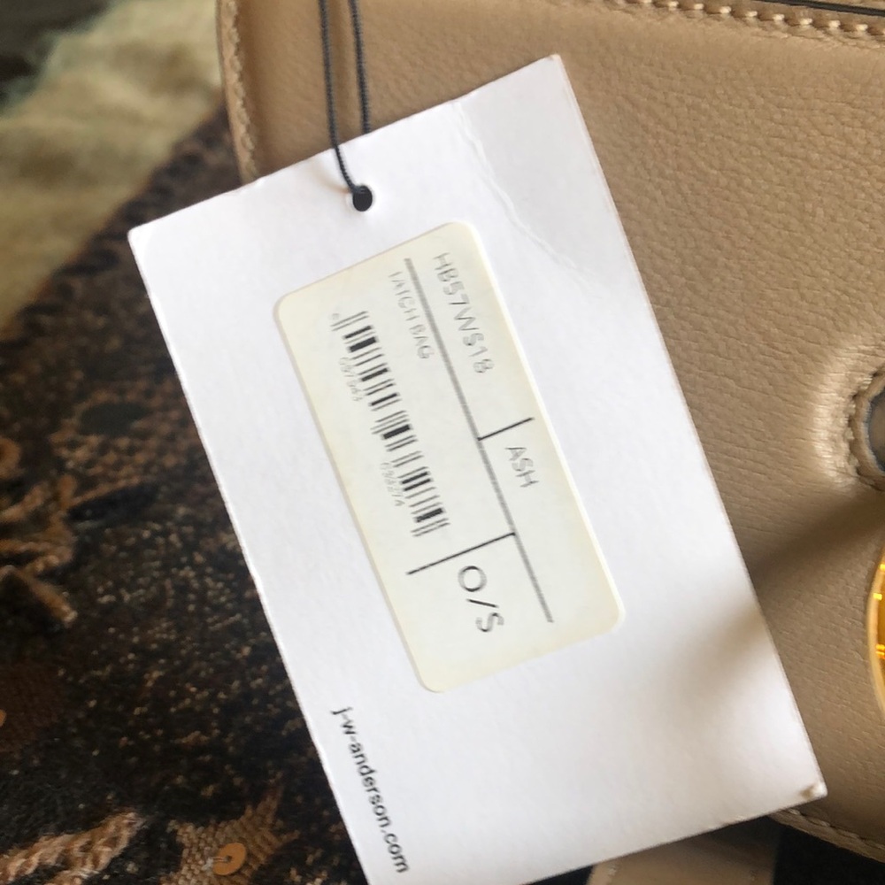 JW Anderson Ash Taupe Latch Crossbody Bag NWT - Picture 8 of 8